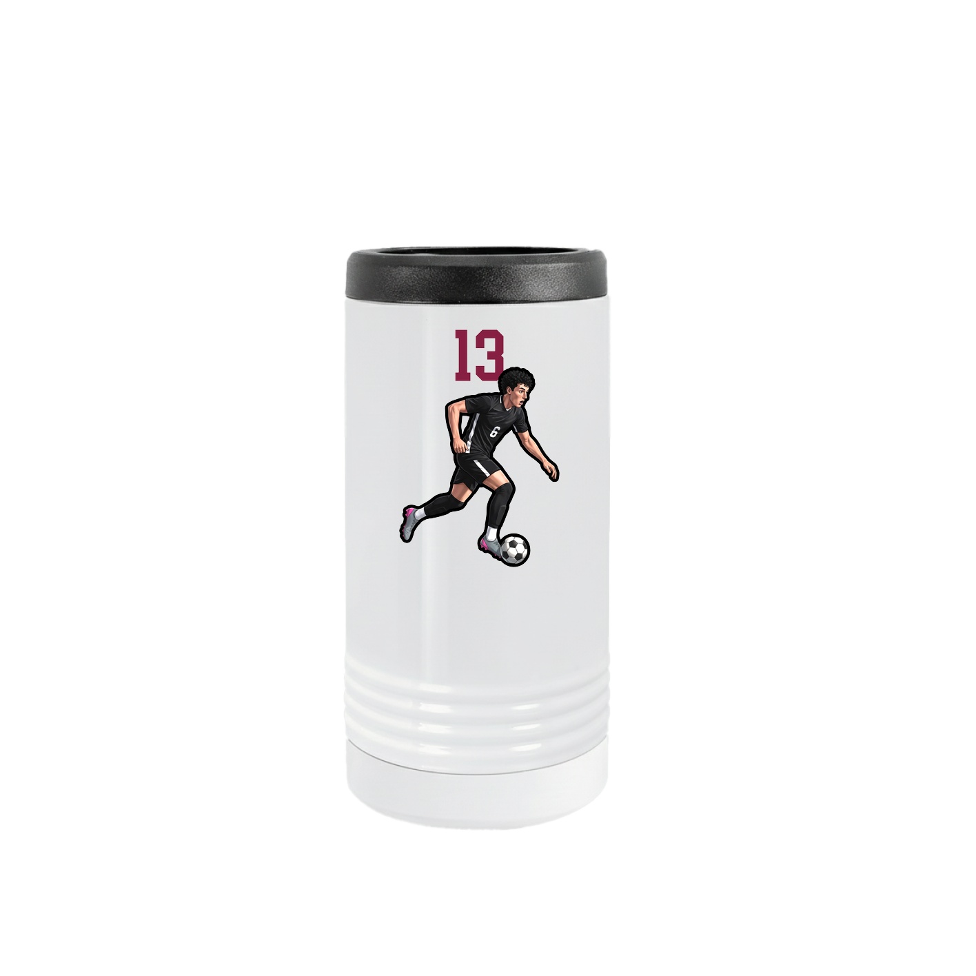 Slim Beverage Holder — Number Top in White