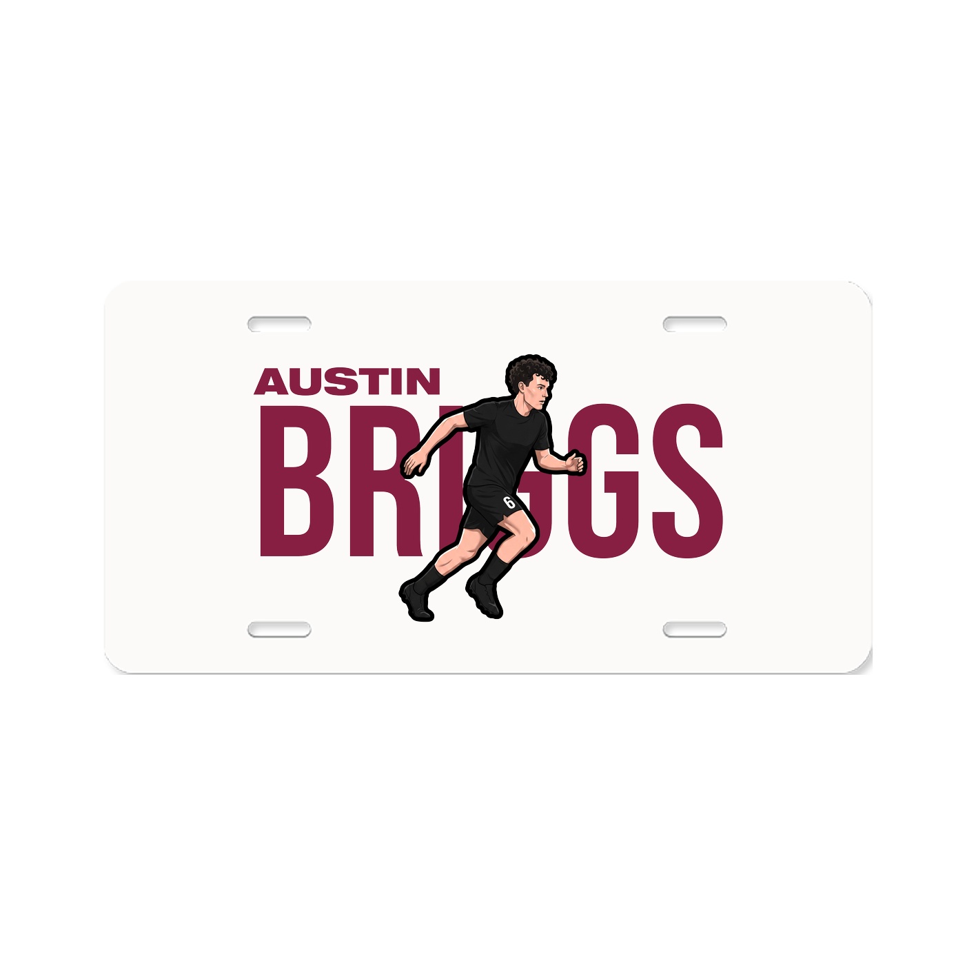 License Plate — Player Name in Classic