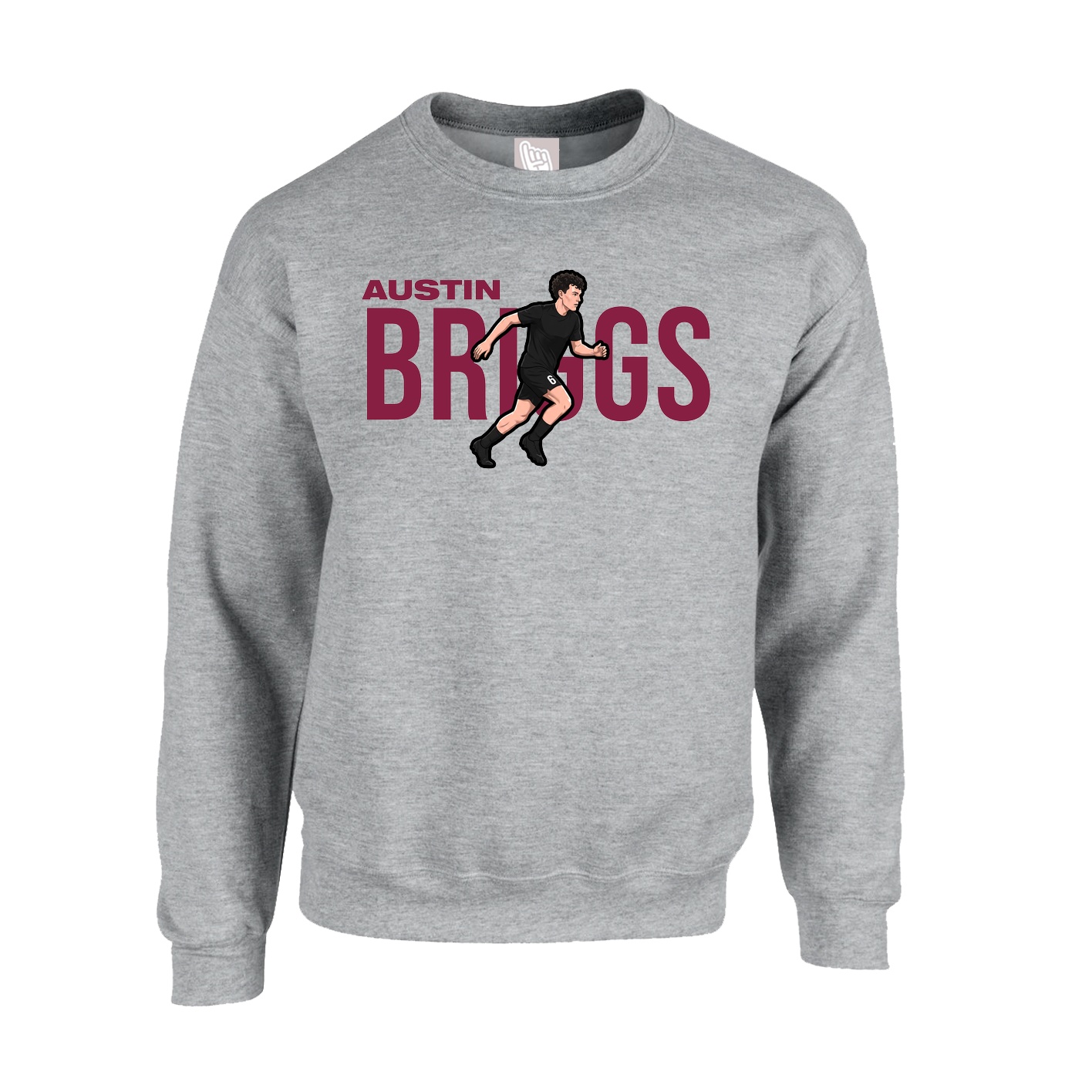 Fleece Crew — Player Name in Grey