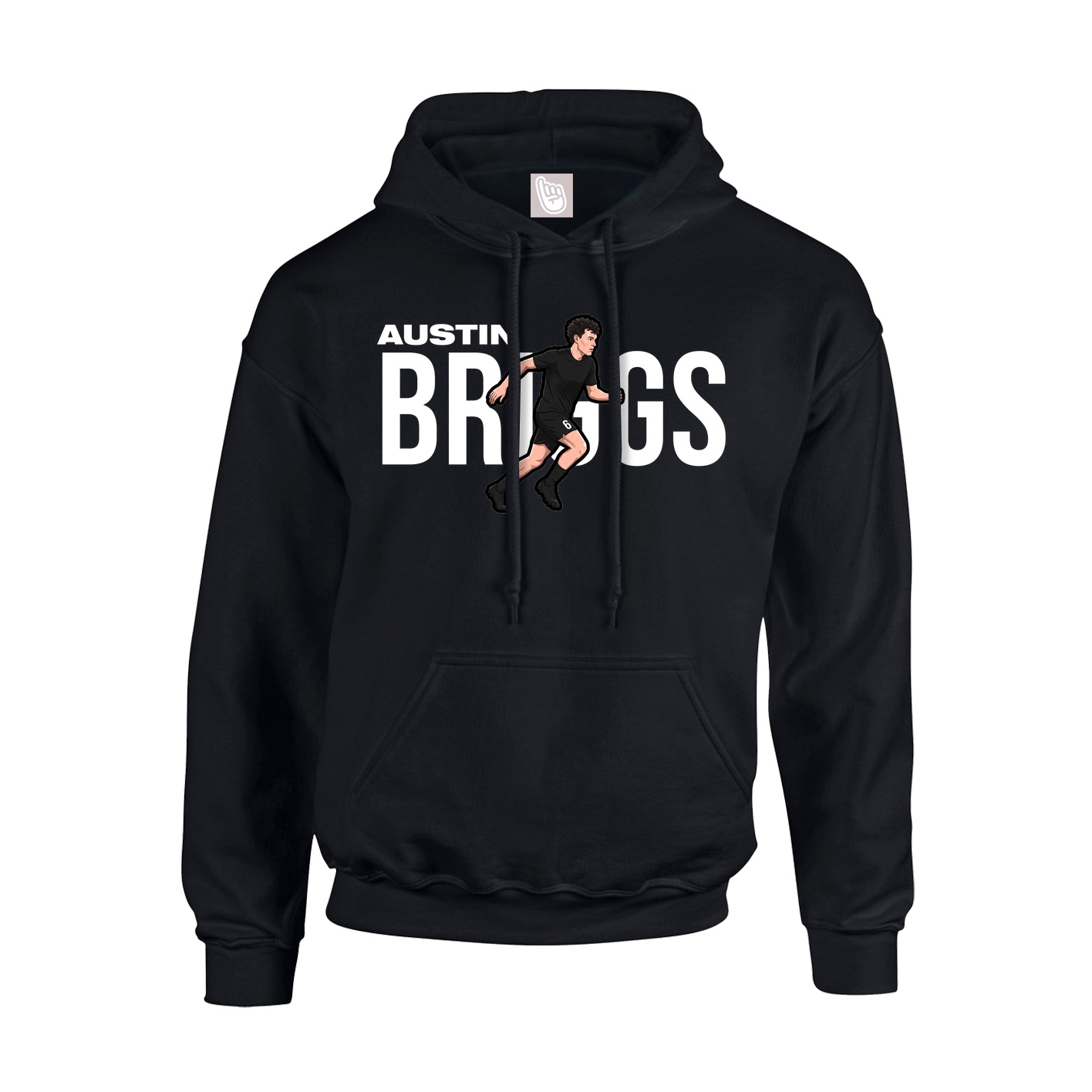 Youth Hoodie — Player Name in Black