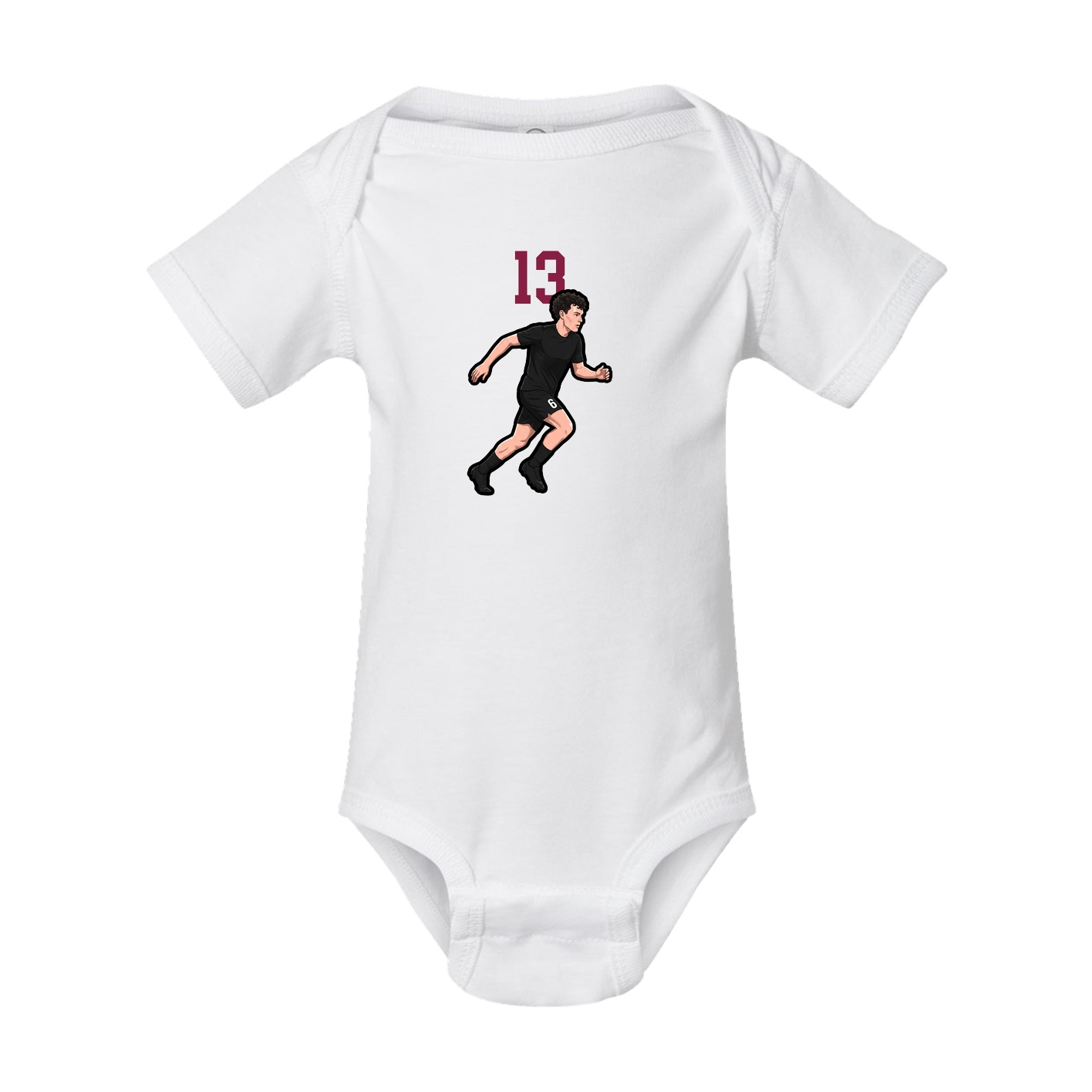 Baby Onesie — Number Top in White