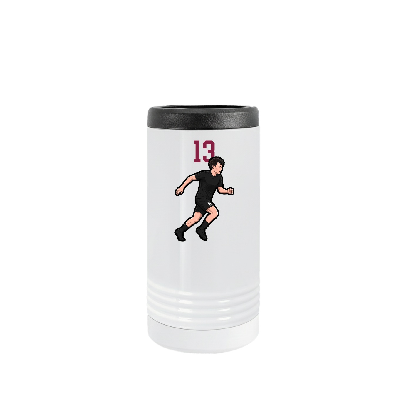 Slim Beverage Holder — Number Top in White