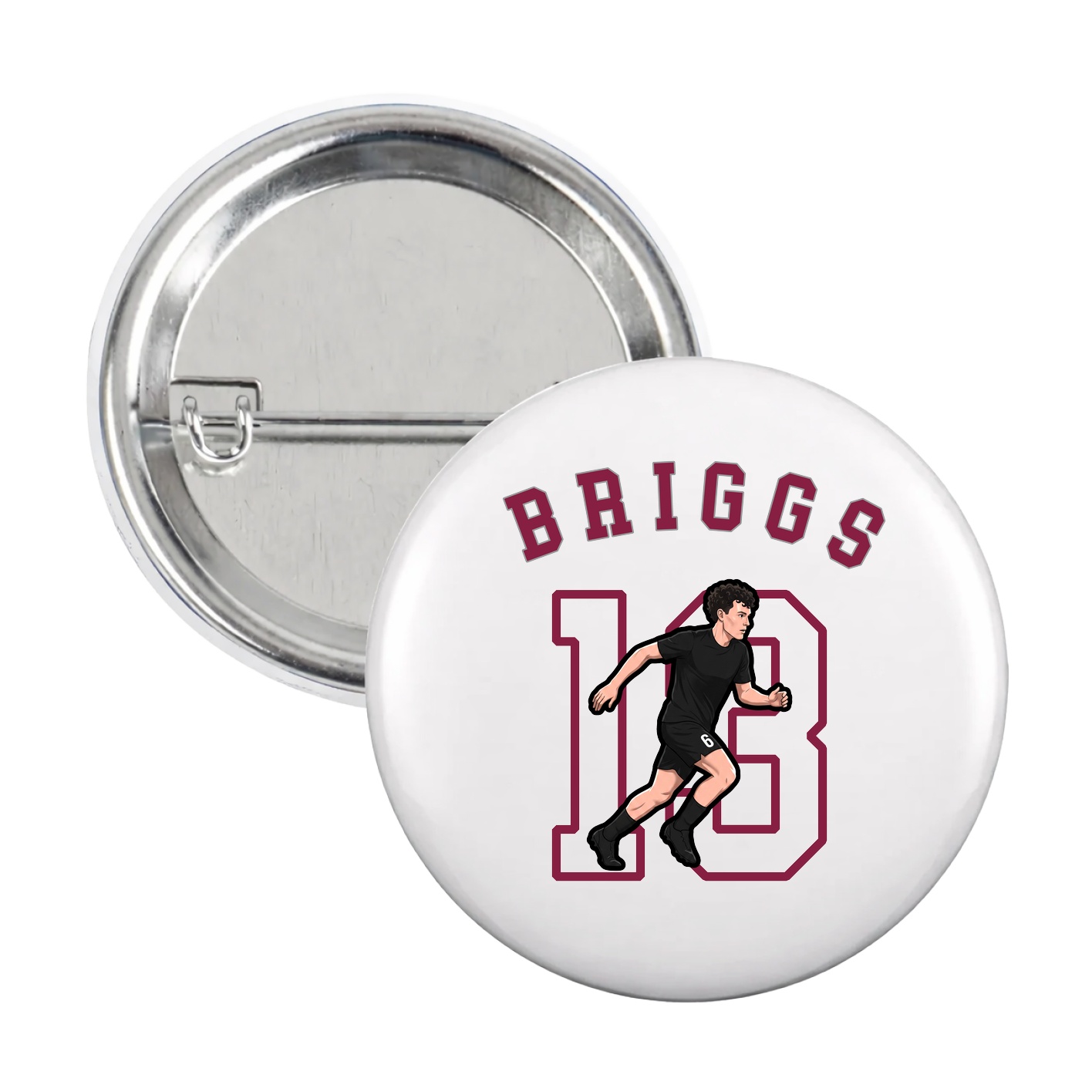 Game Day Button — Shirsey Arch in White