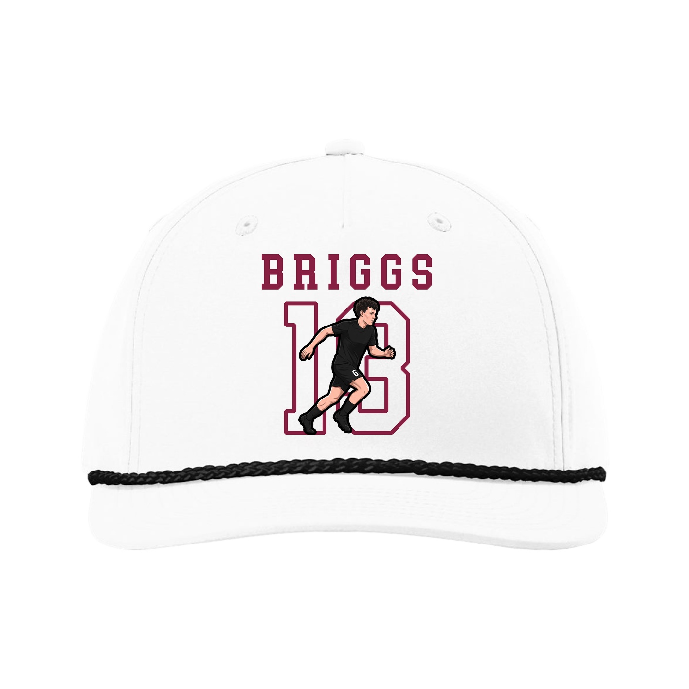 Five-Panel Classic Rope Cap — Shirsey in White