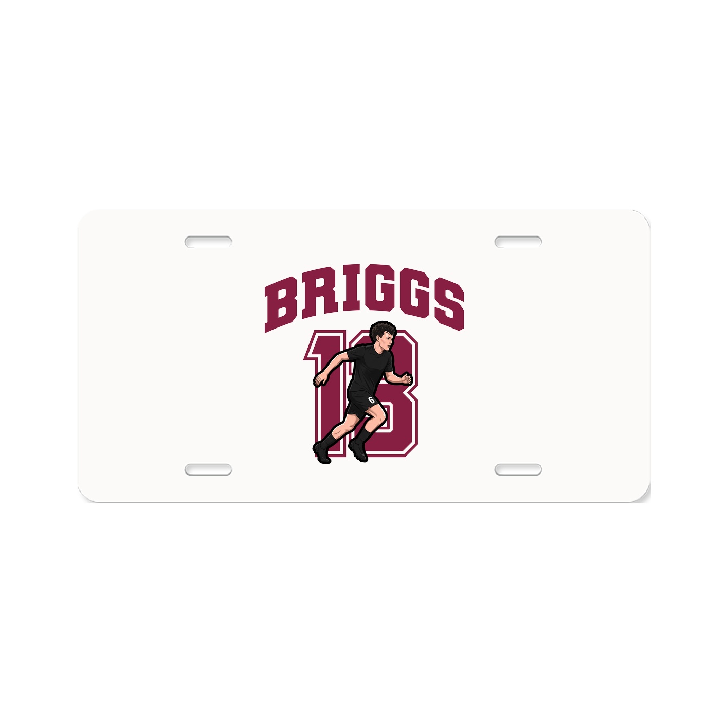 License Plate — Number in Classic
