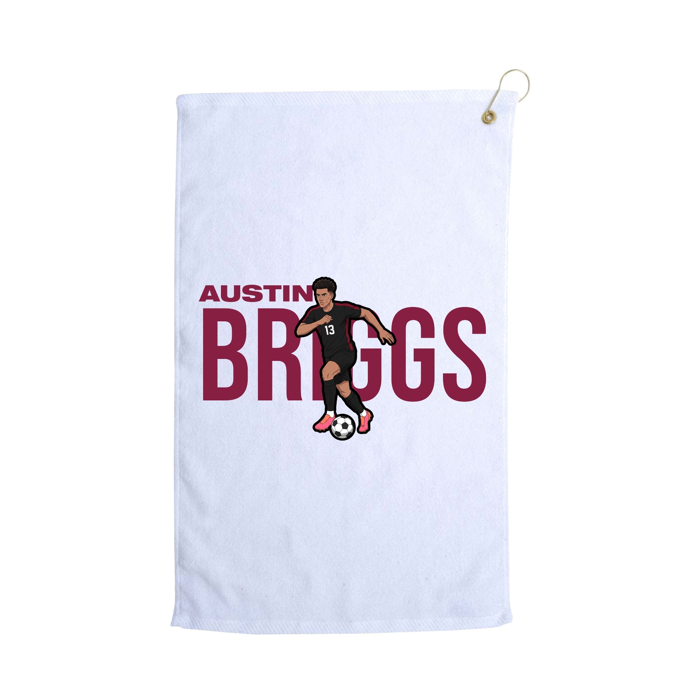 Golf Towel — Player Name in White