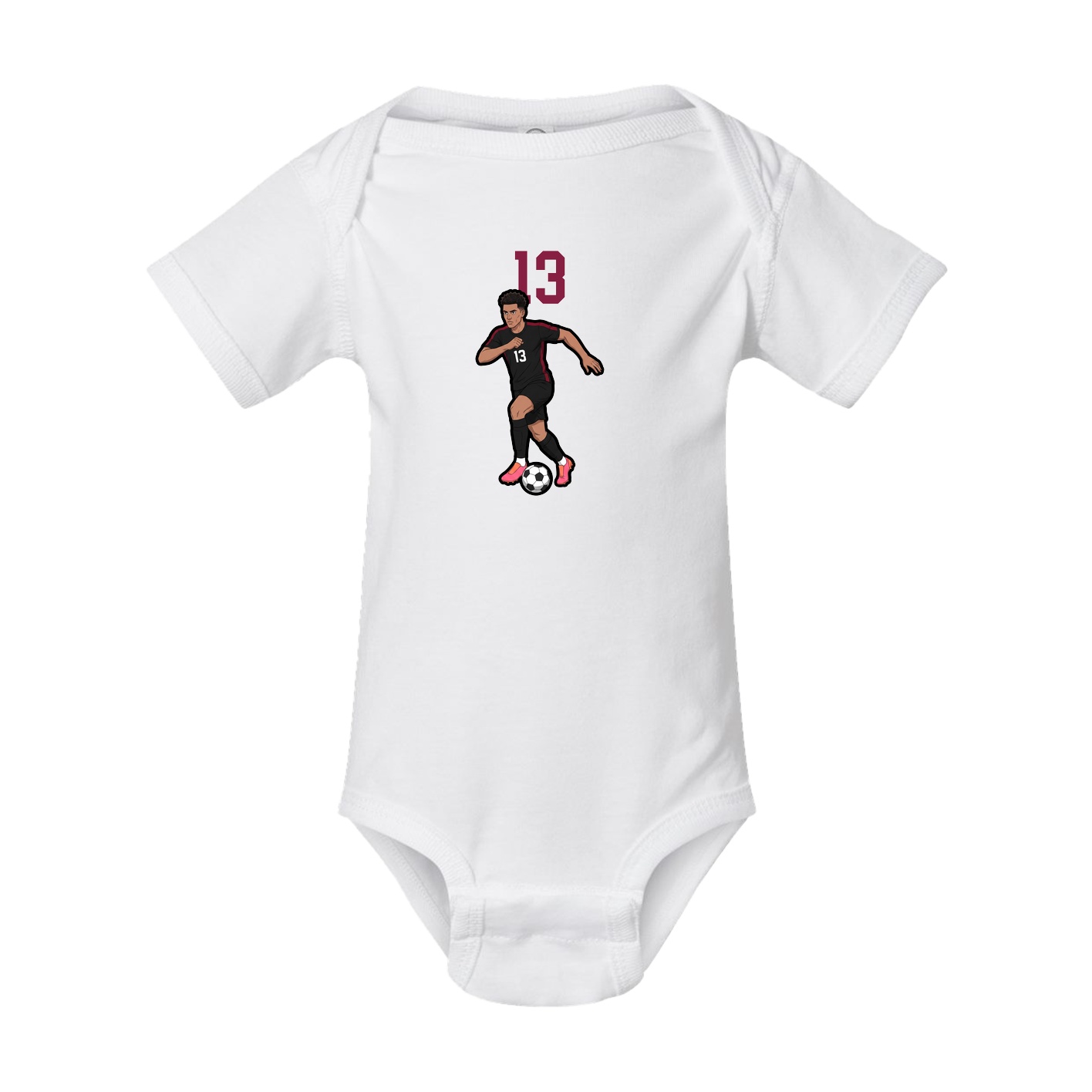 Baby Onesie — Number Top in White