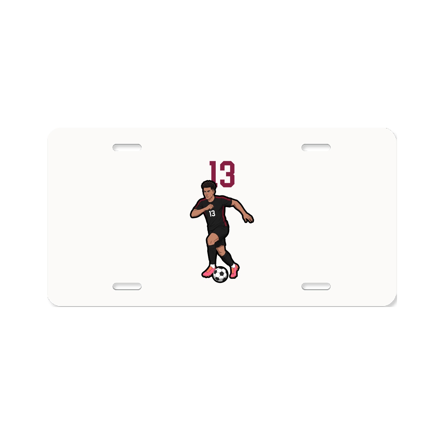 License Plate — Number Top in Classic