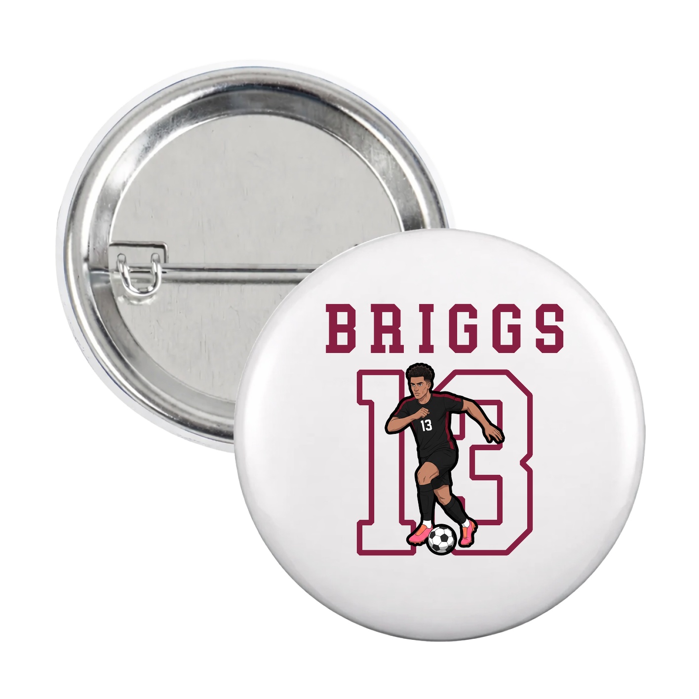Game Day Button — Shirsey in White