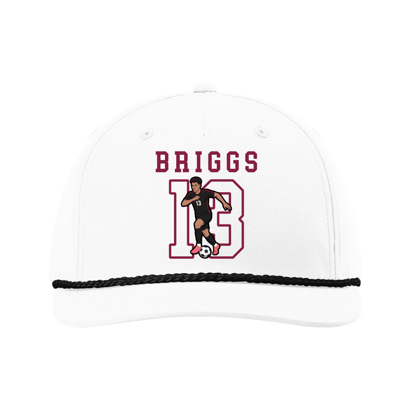 Five-Panel Classic Rope Cap — Shirsey in White