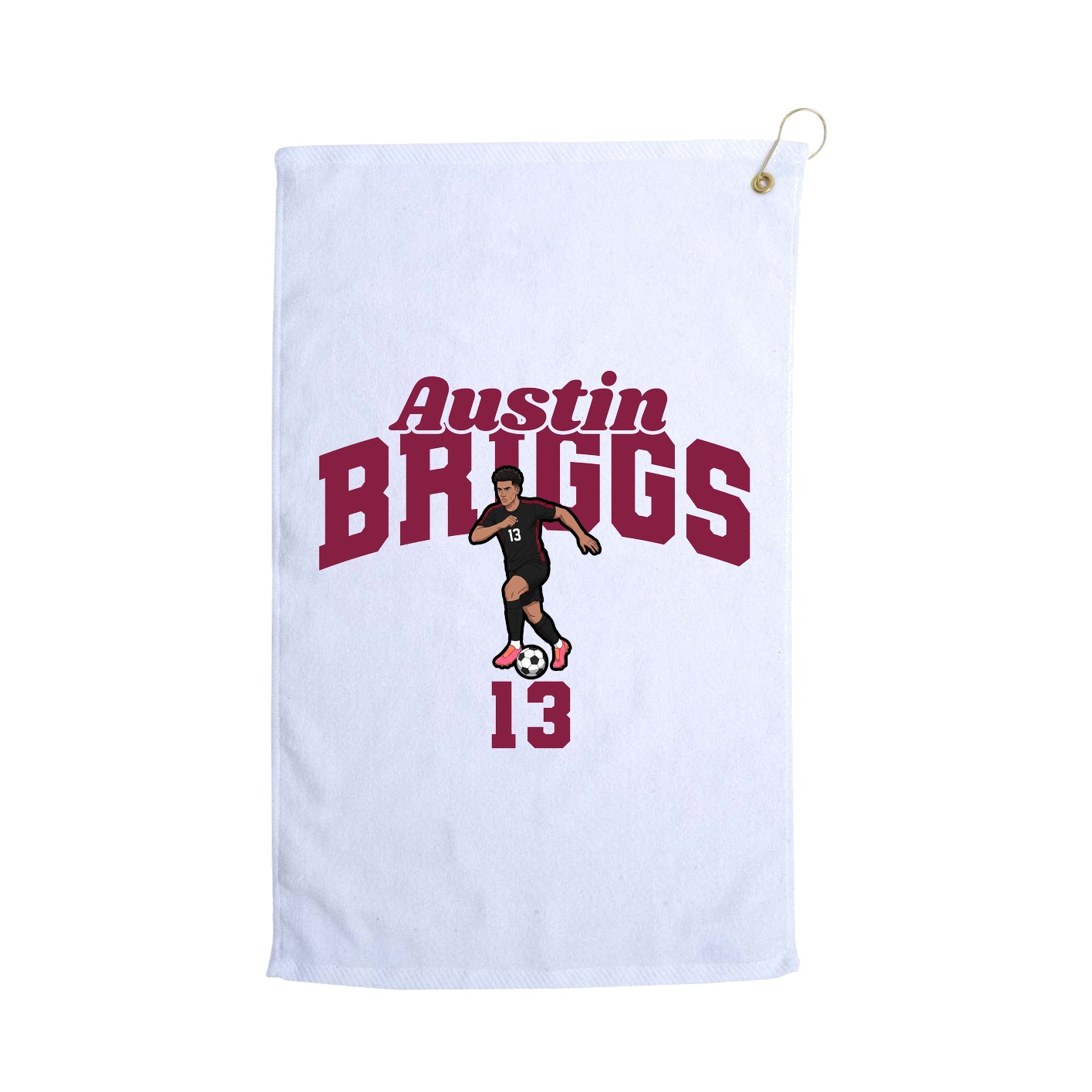 Golf Towel — Signature Arch in White