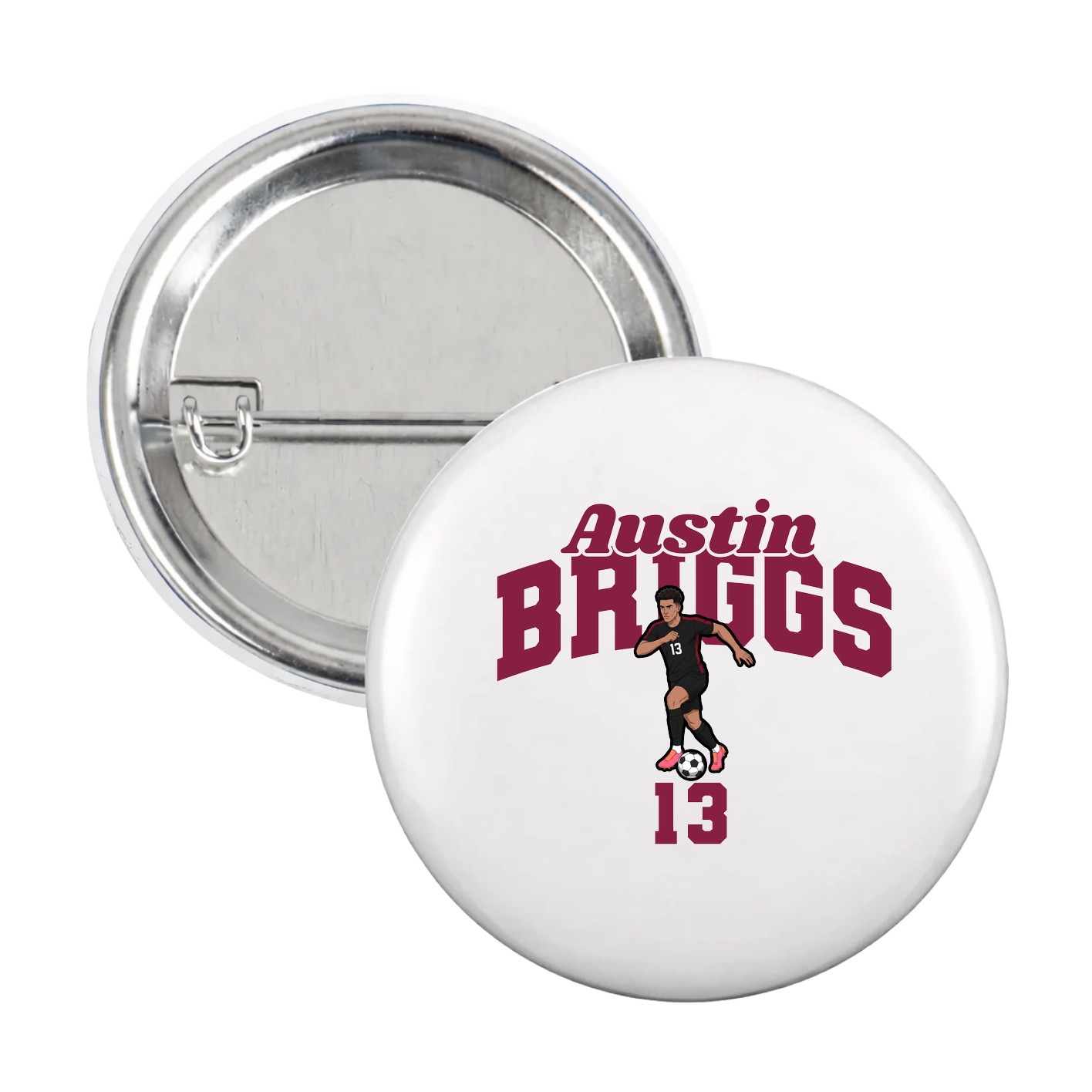 Game Day Button — Signature Arch in White