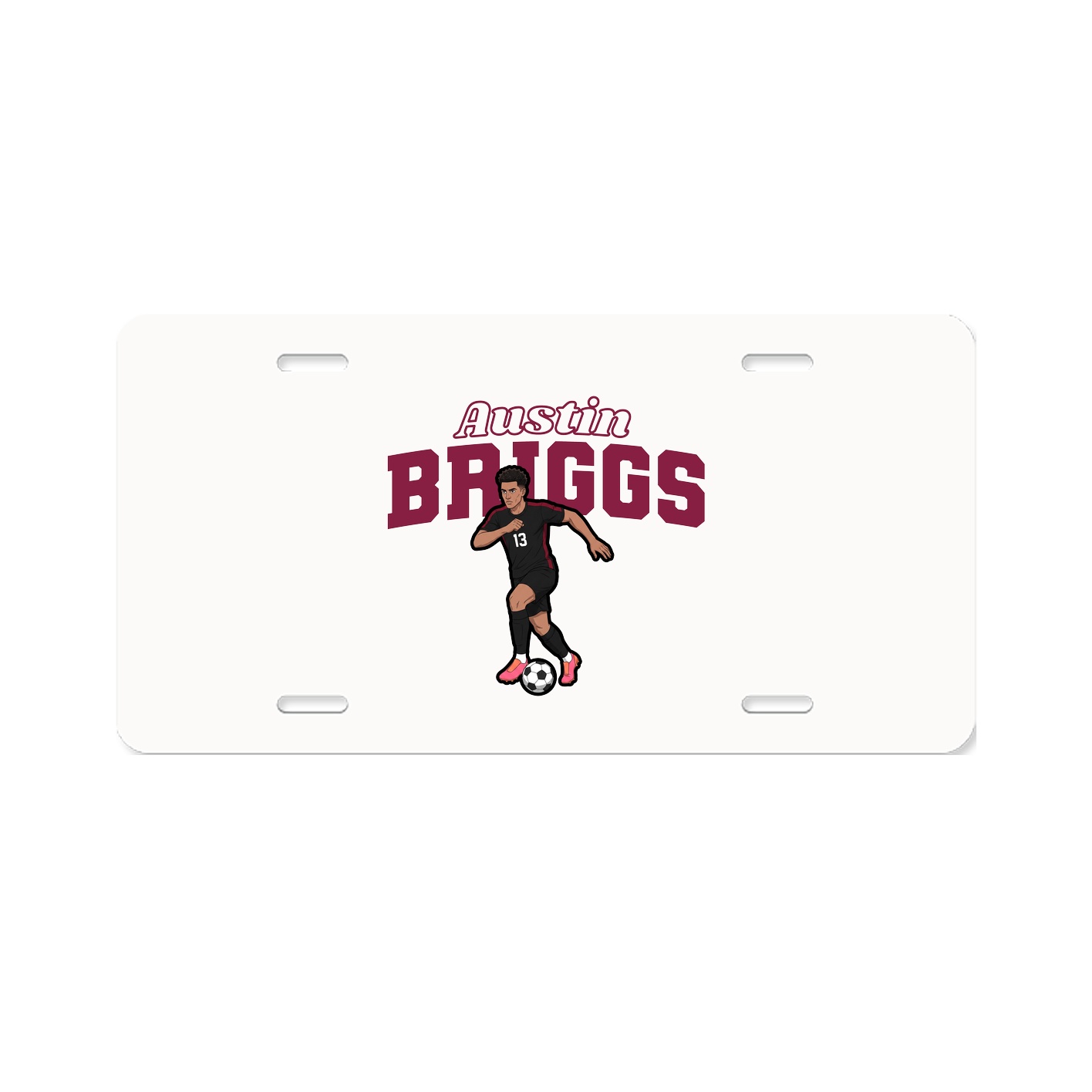 License Plate — Name Arch in Classic
