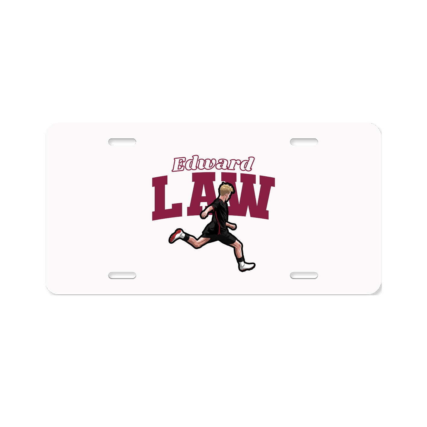 License Plate — Name Arch in Classic
