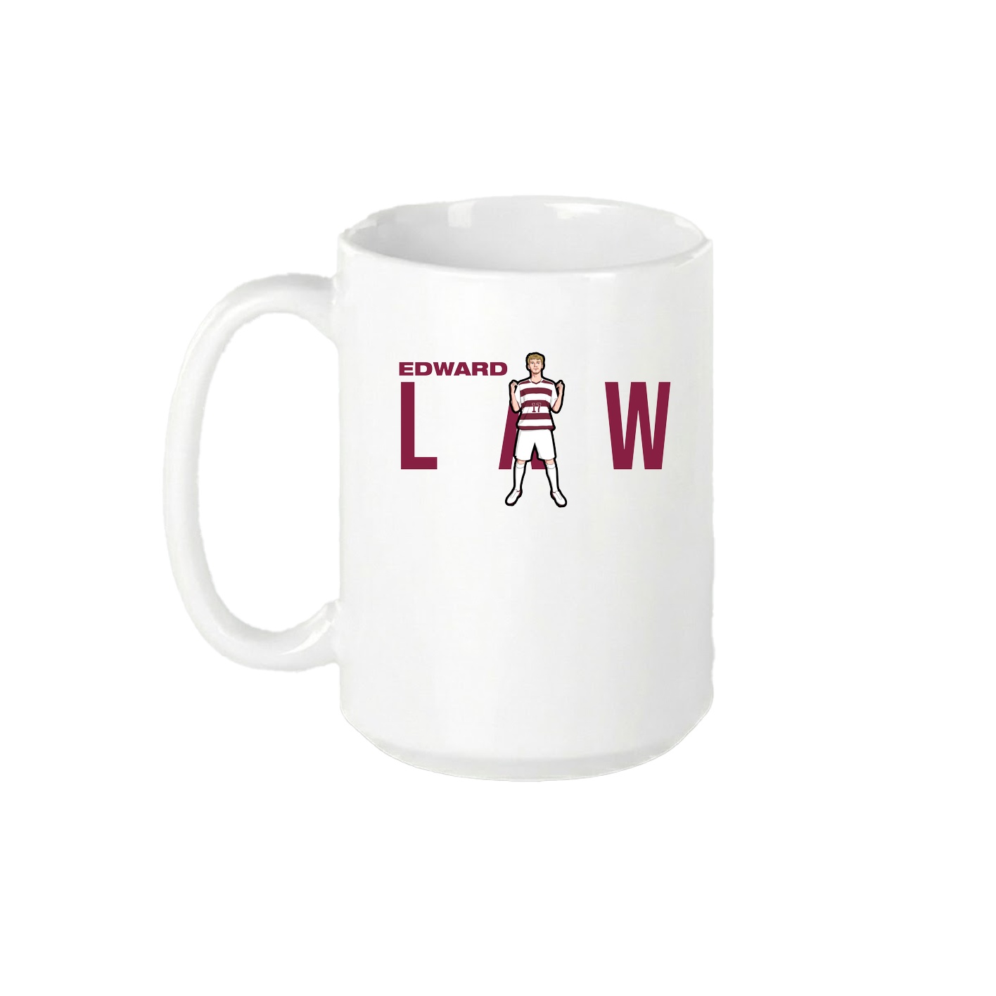15oz Coffee Mug — Player Name in White