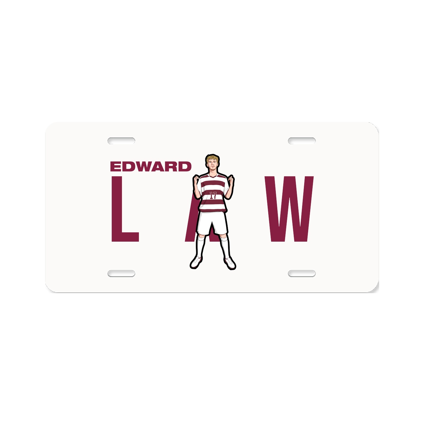 License Plate — Player Name in Classic