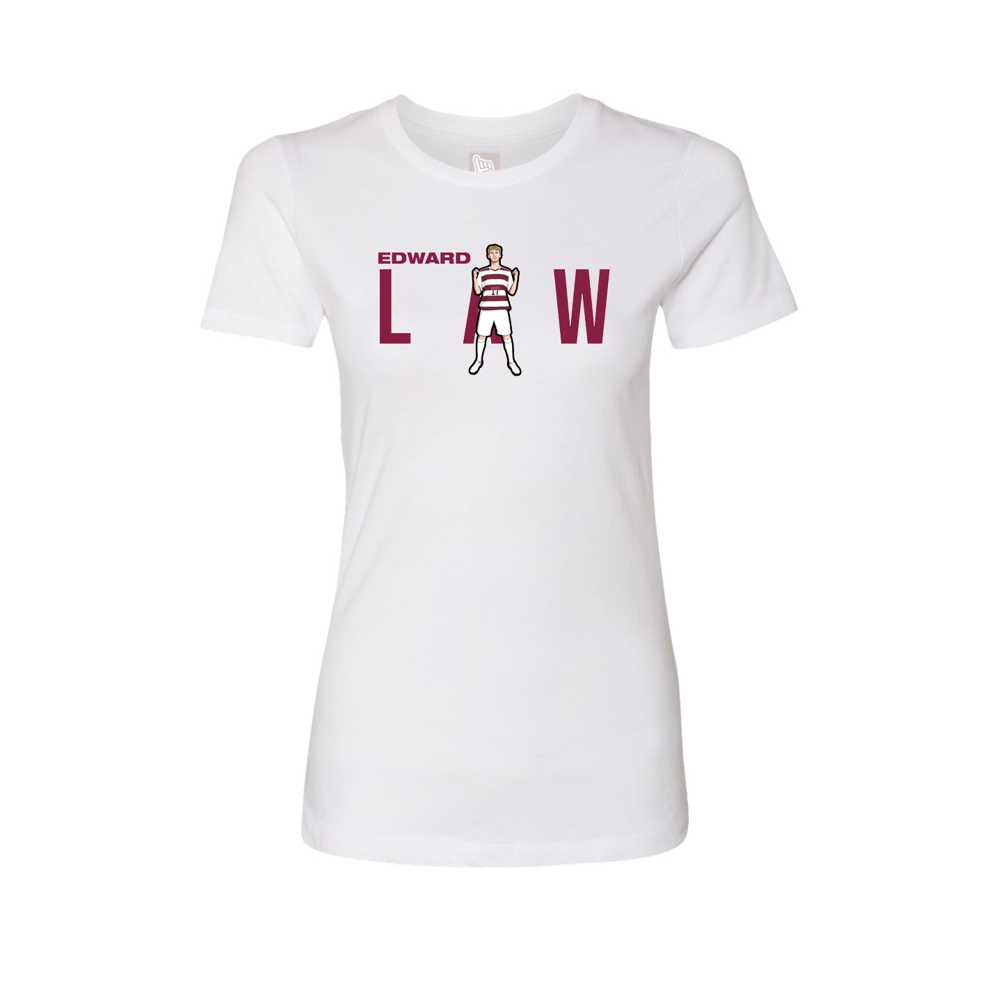 Womens Tee — Player Name in White