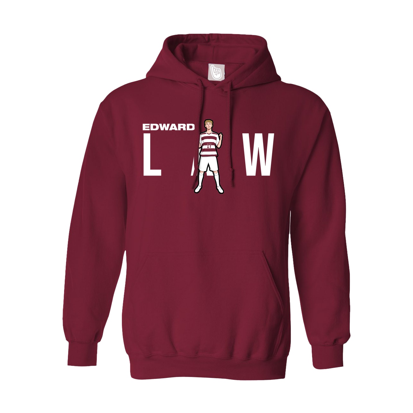 Hoodie — Player Name in Cardinal