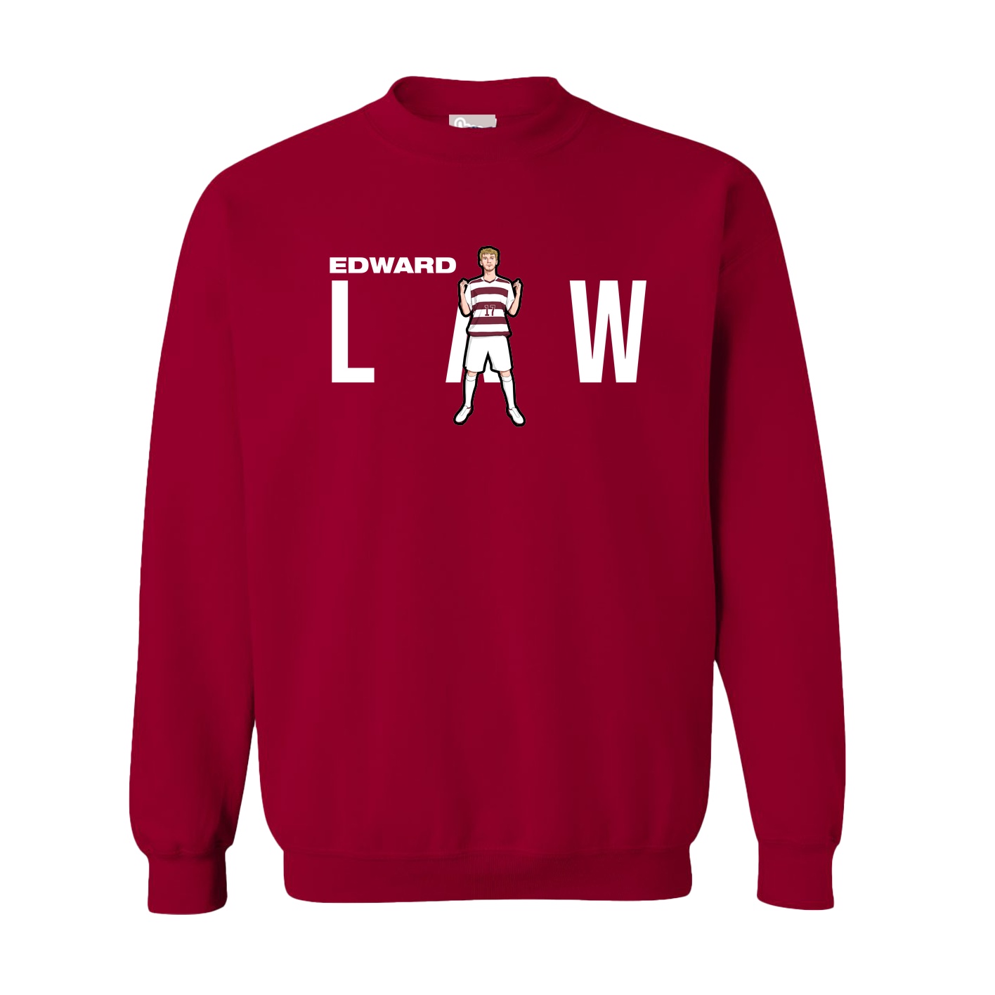 Fleece Crew — Player Name in Cardinal