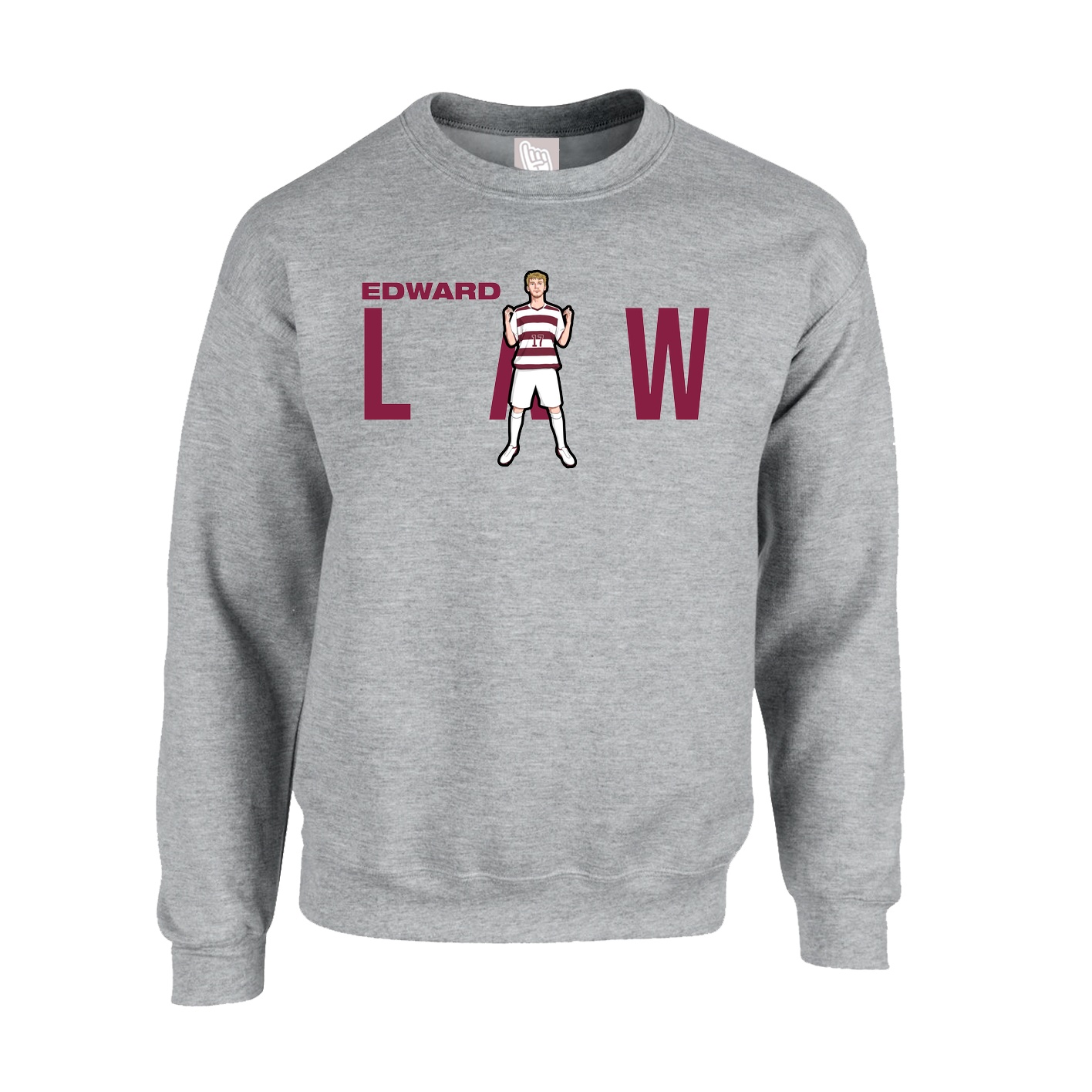 Fleece Crew — Player Name in Grey