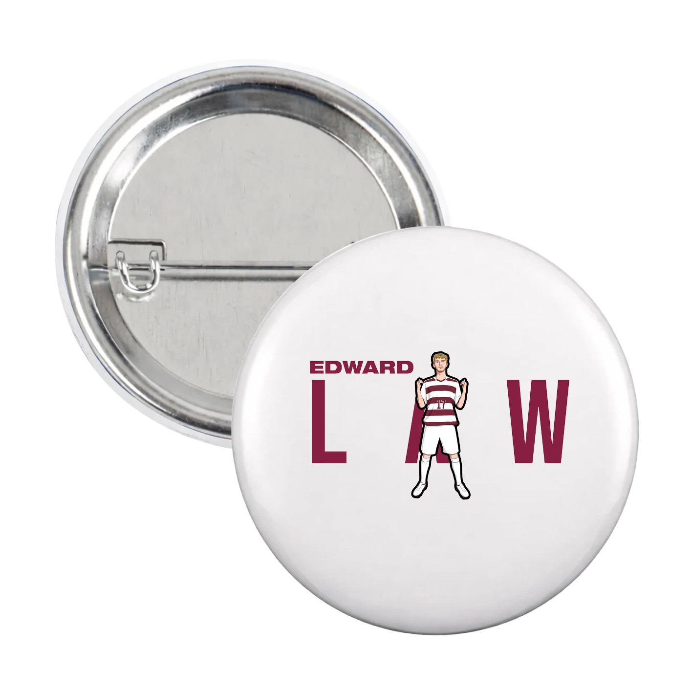 Game Day Button — Player Name in White