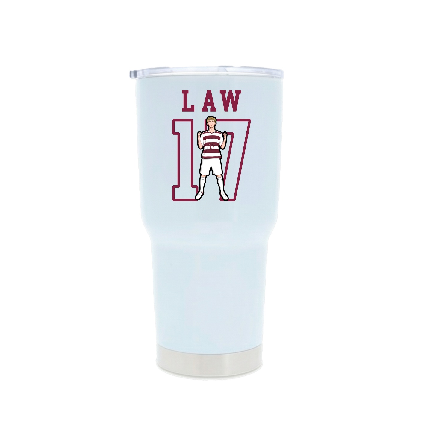 30oz Stainless Steel Tumbler — Shirsey in White