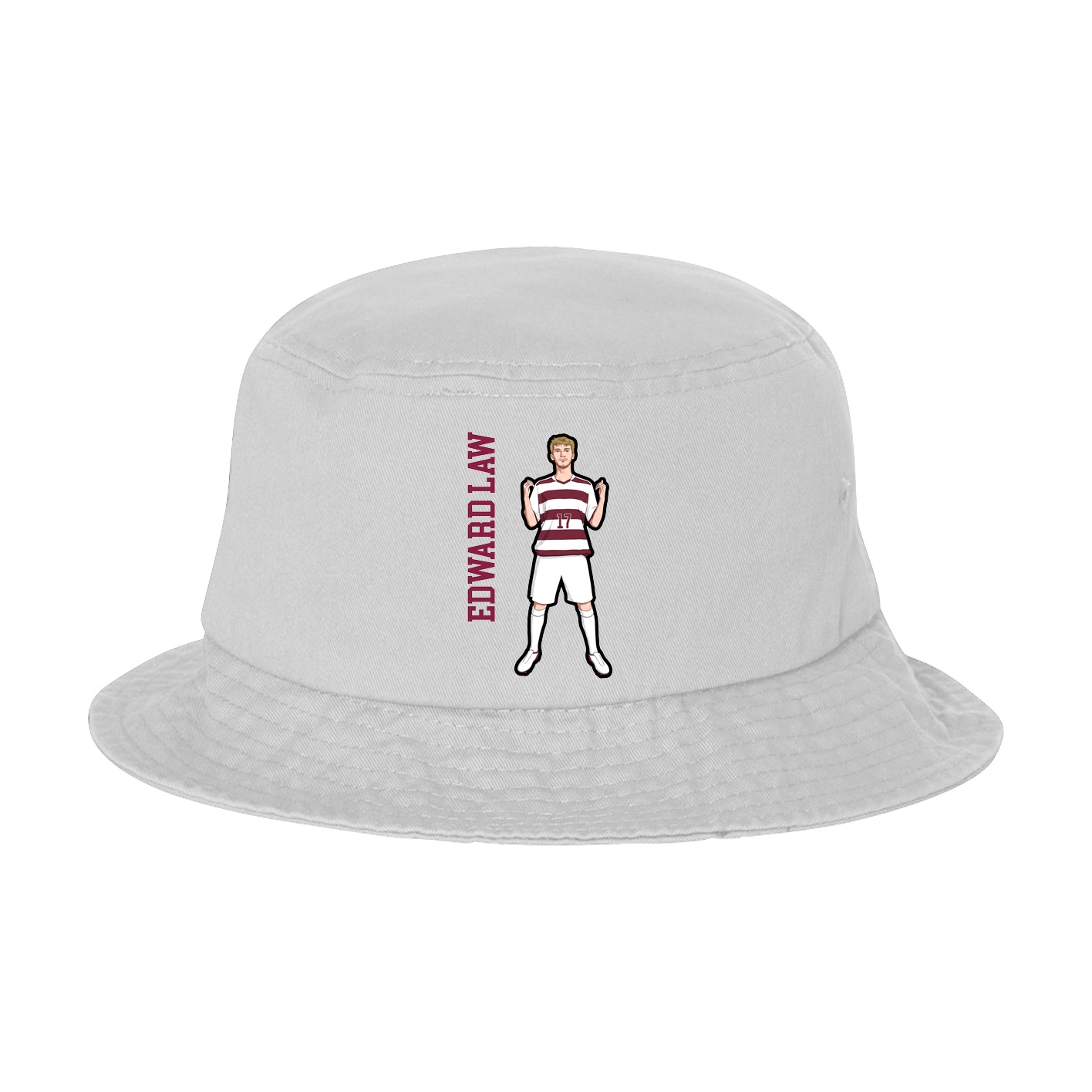 Bucket Cap — Name Vertical in White
