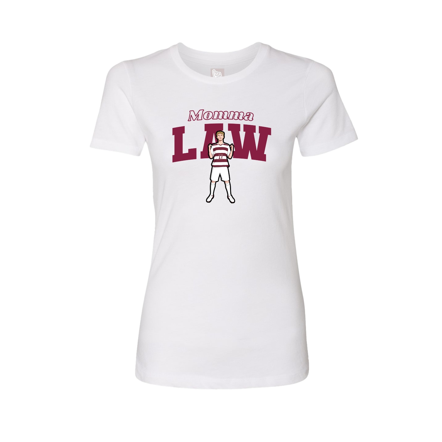 Womens Tee — Mothers Day Block in White