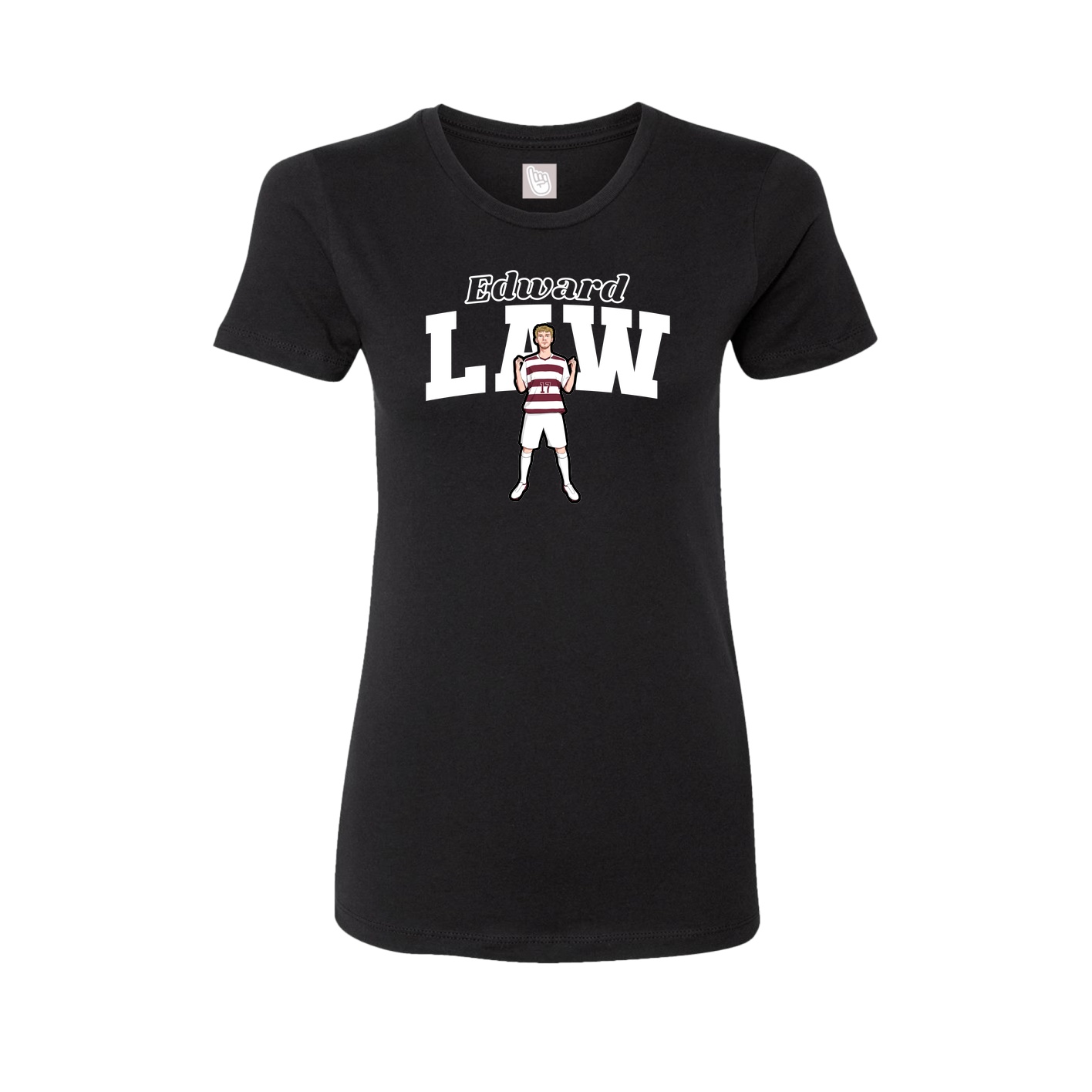Womens Tee — Name Arch in Black