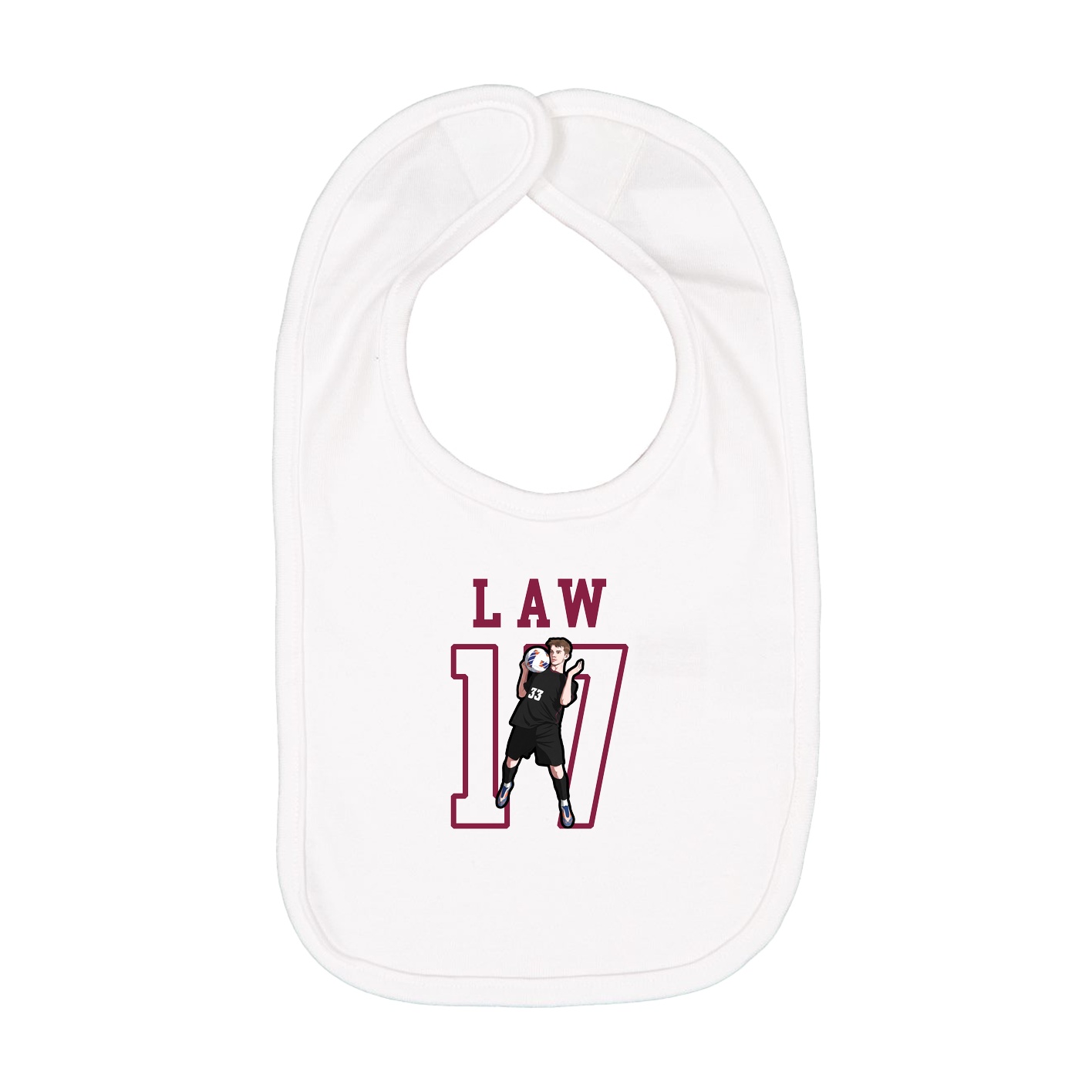 Infant Bib — Shirsey in White