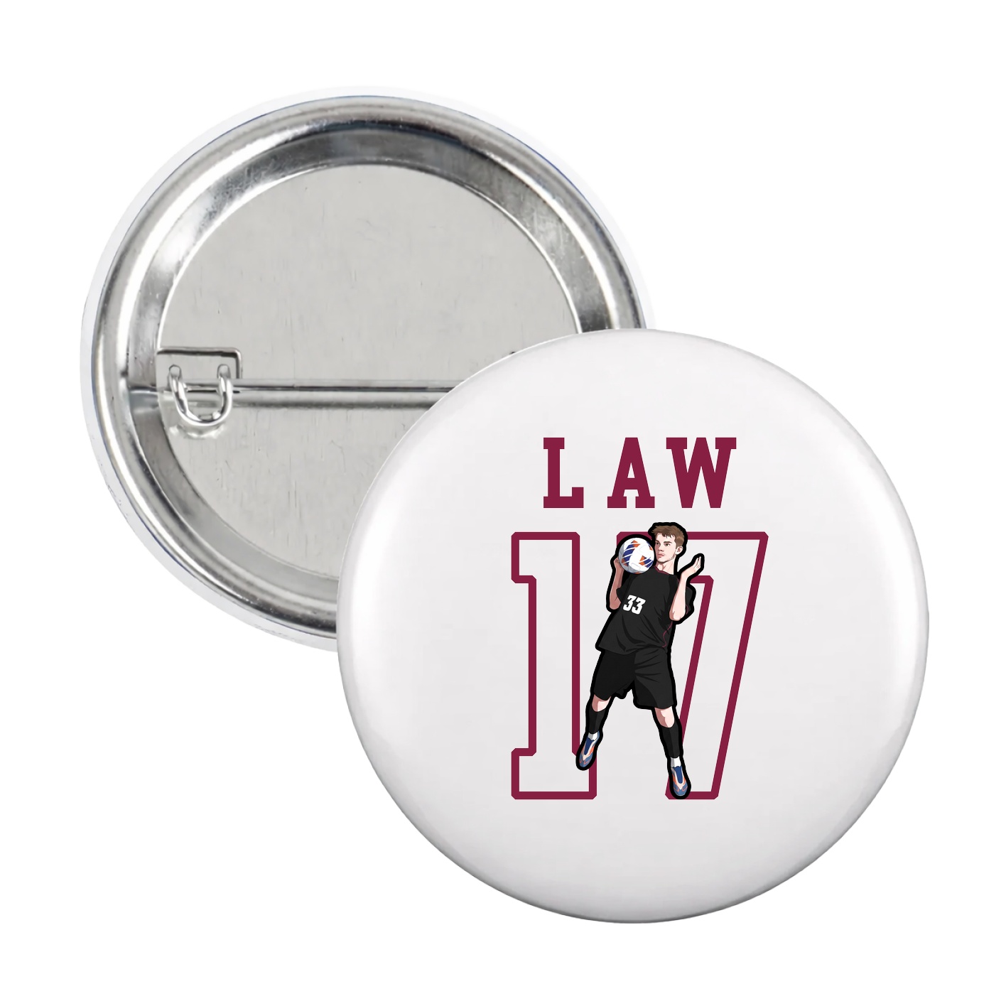Game Day Button — Shirsey in White