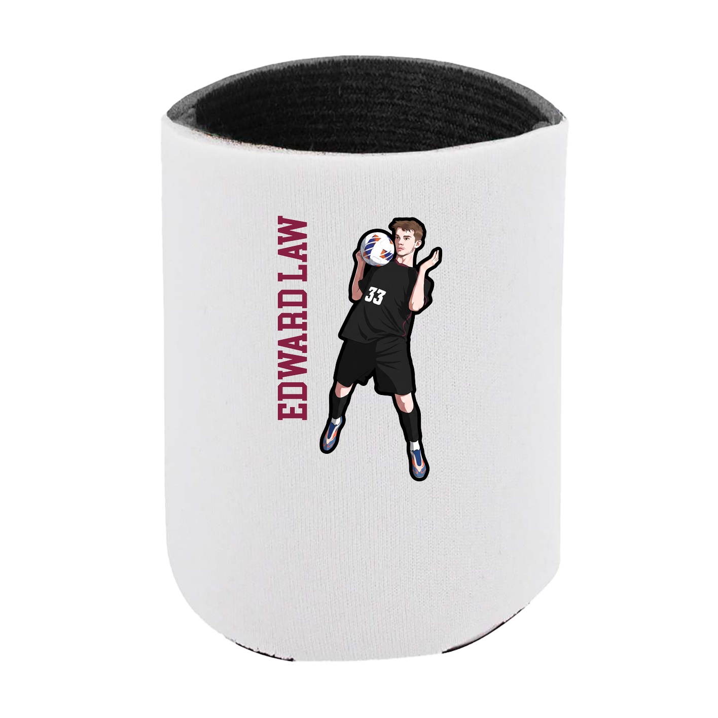 Can Holder — Name Vertical in White