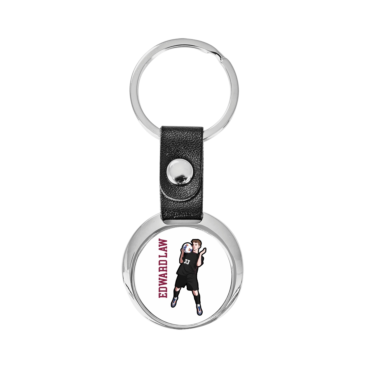 Key Chain — Name Vertical in Classic