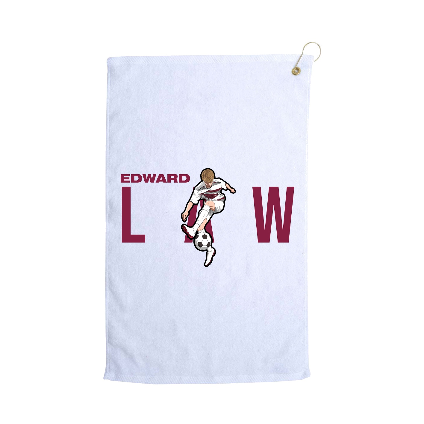 Golf Towel — Player Name in White