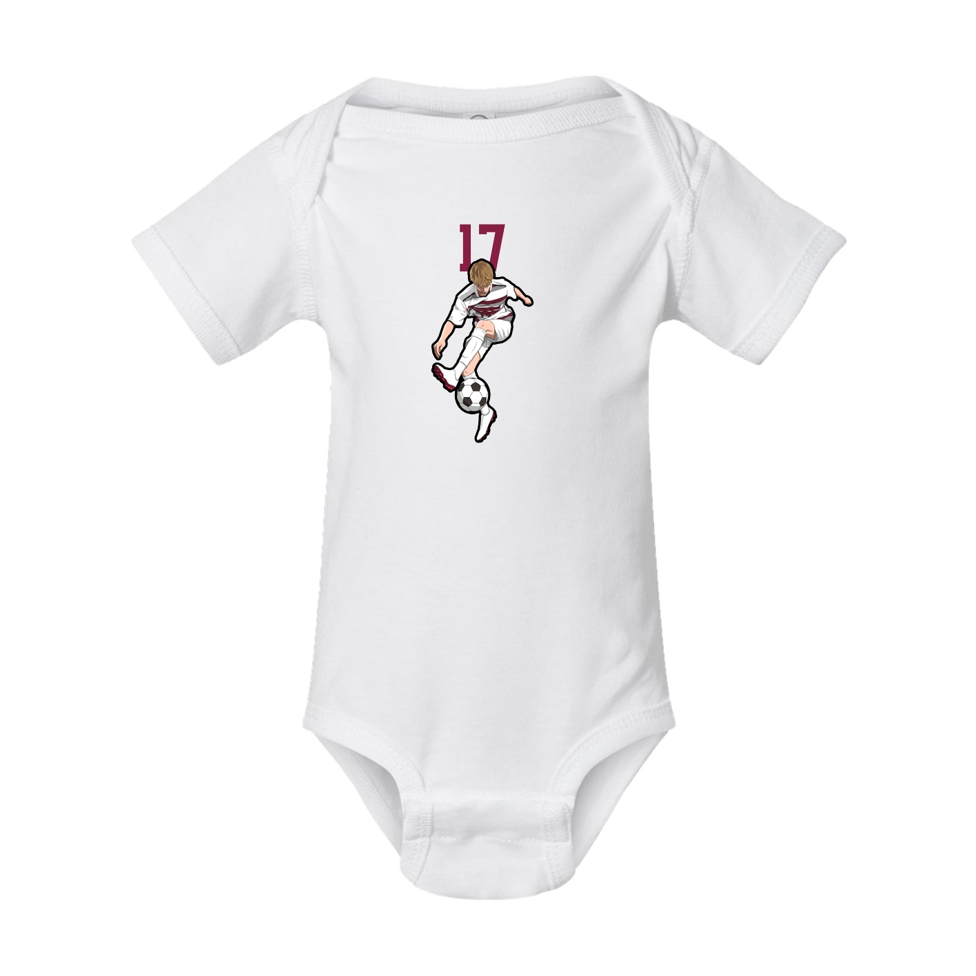 Baby Onesie — Number Top in White