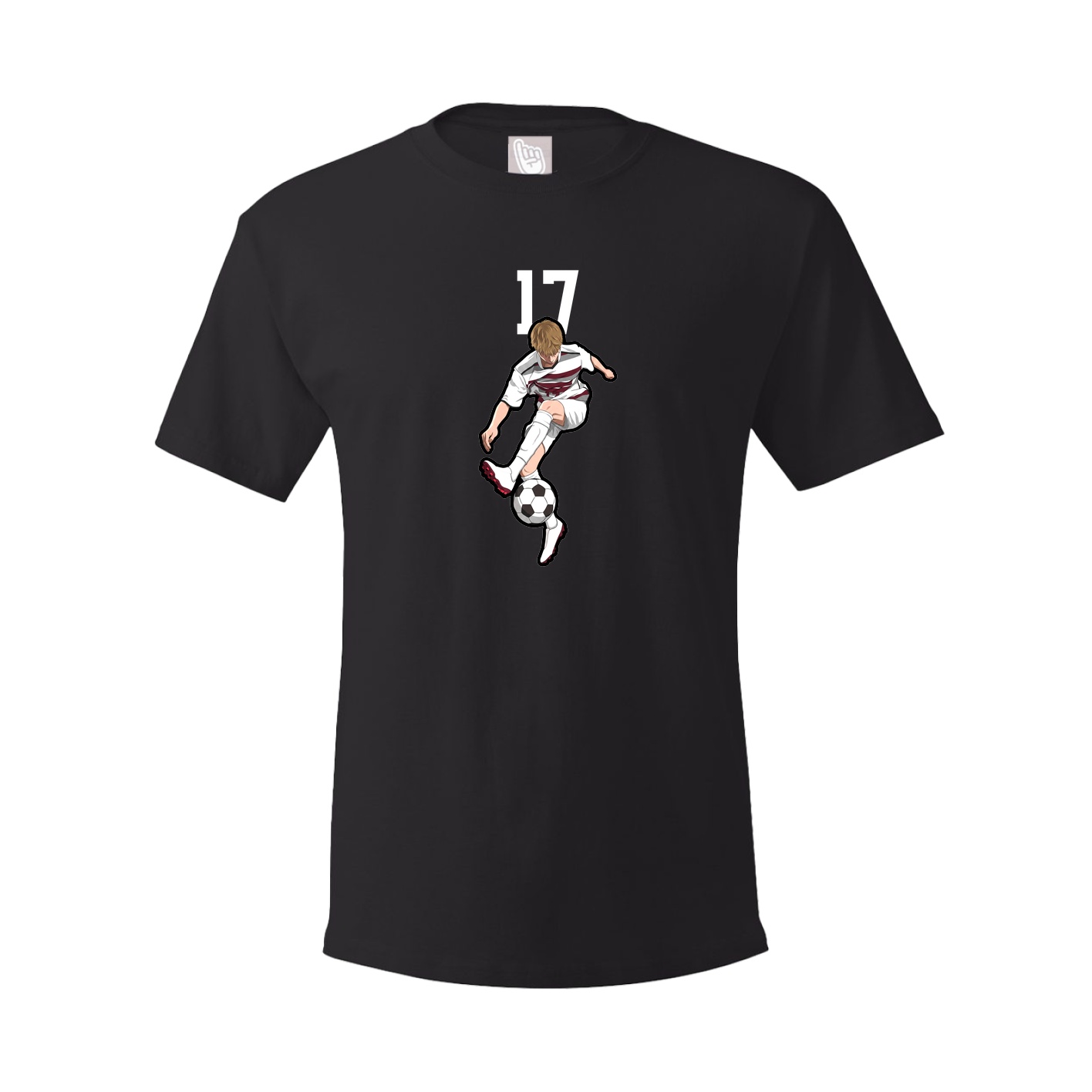Youth Tee — Number Top in Black