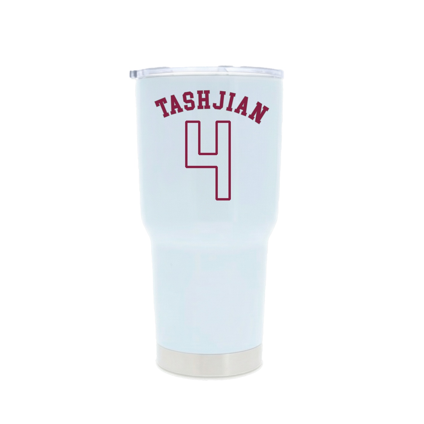 30oz Stainless Steel Tumbler — Shirsey Arch in White