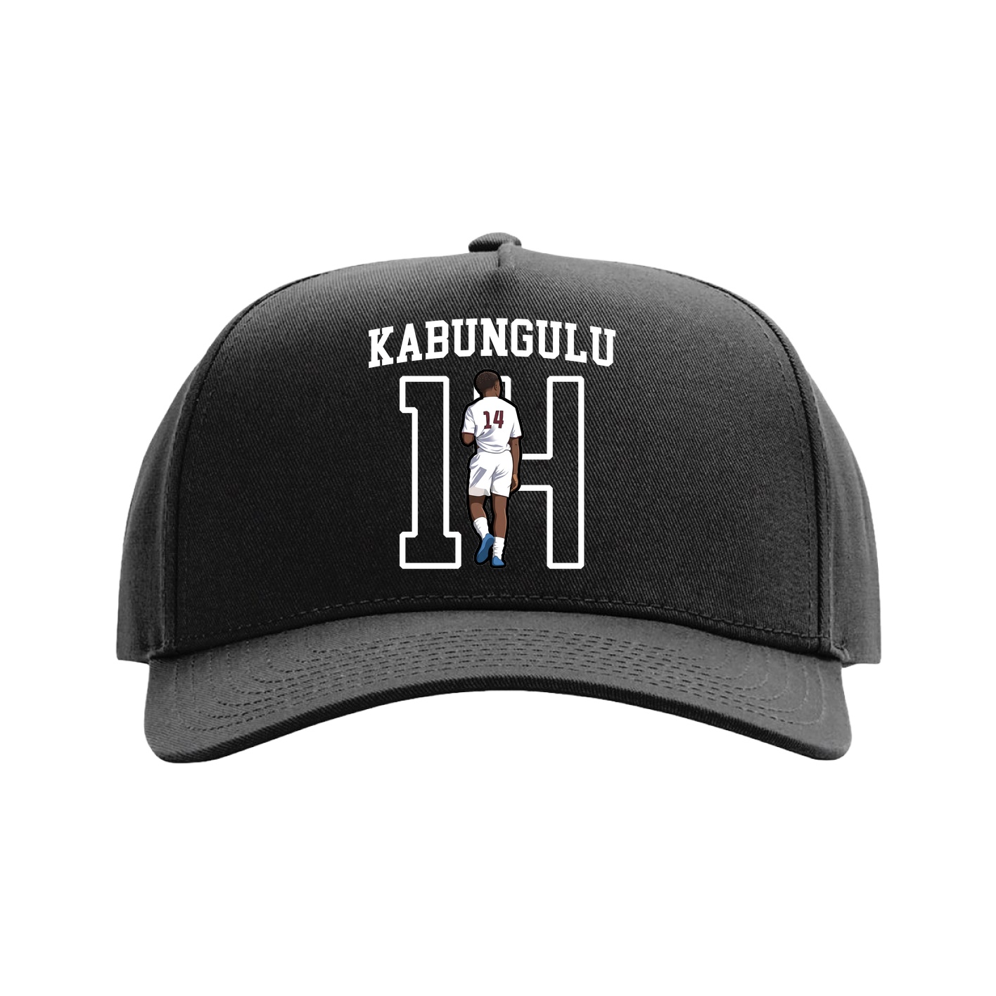 Full Fabric Five-Panel Champ Cap — Shirsey in Black