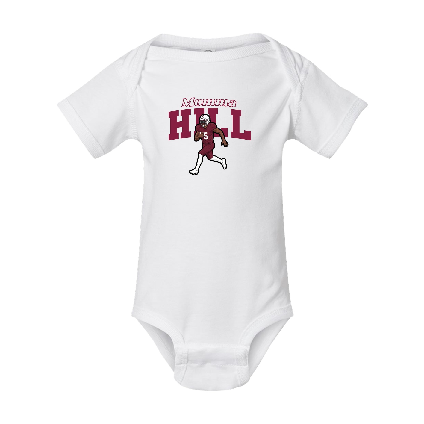 Baby Onesie — Mothers Day Block in White