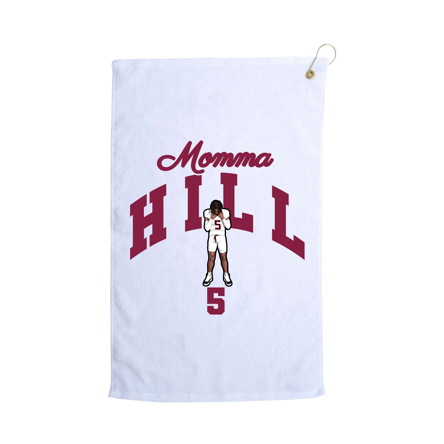 Golf Towel — Mothers Day Arch in White