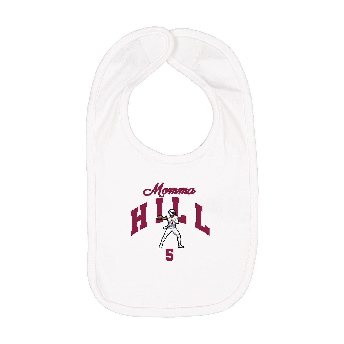 Infant Bib — Mothers Day Arch in White