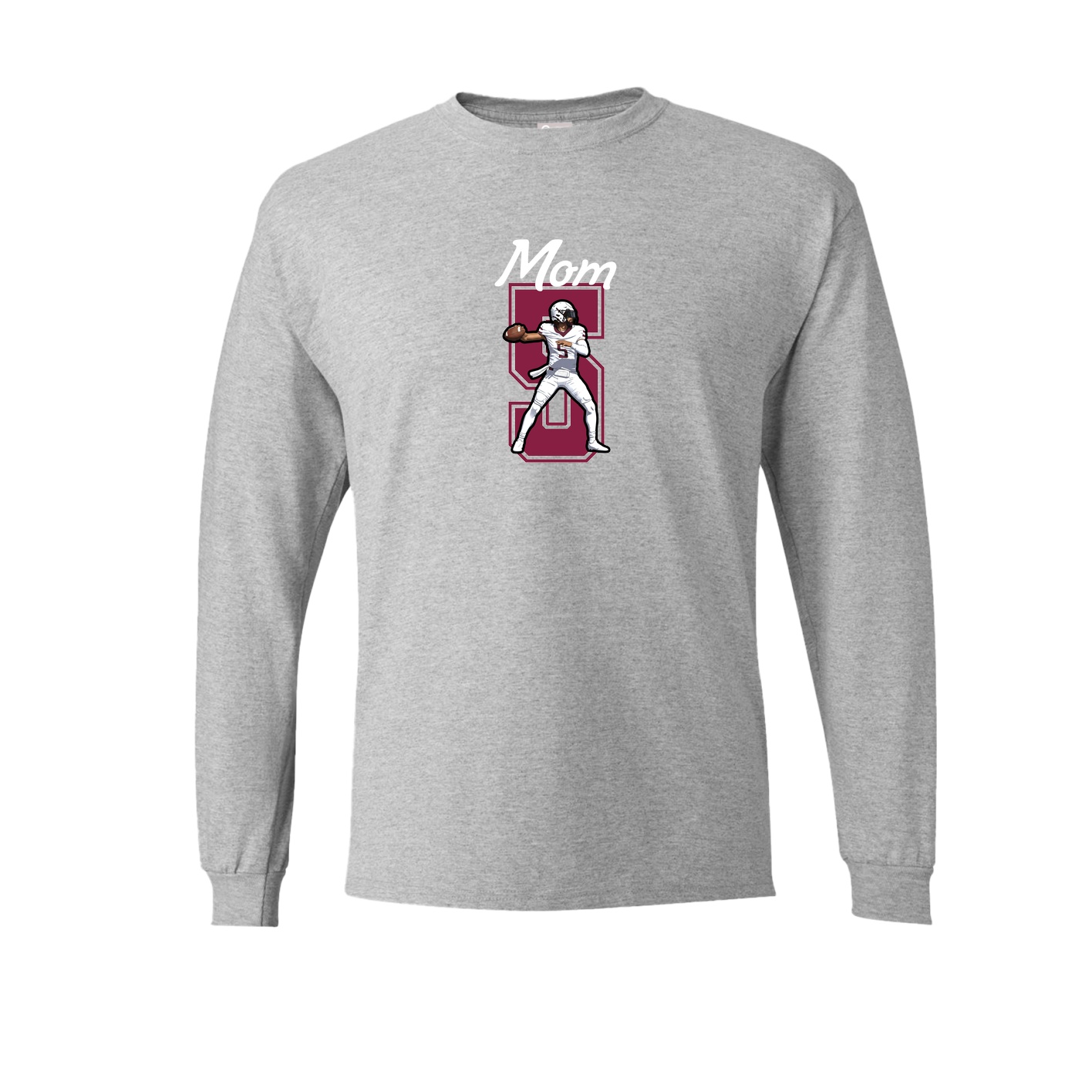 Long Sleeve Tee — Mothers Day Shirsey in Grey