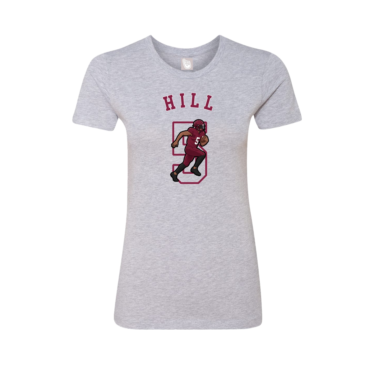 Fitted Women's Tee — Shirsey Arch in Grey
