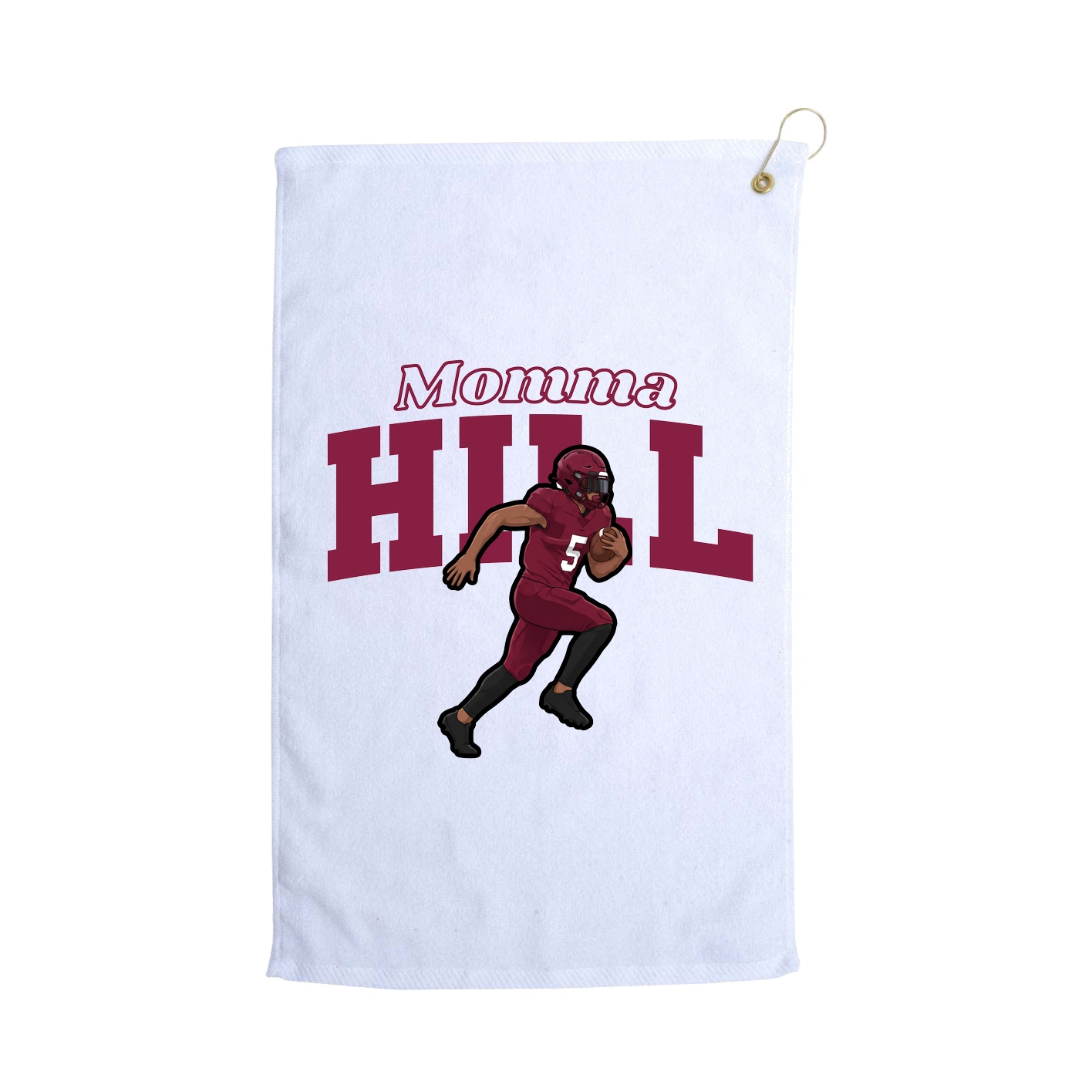 Golf Towel — Mothers Day Block in White