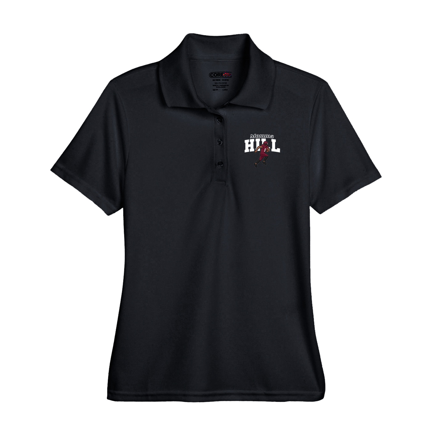 Performance Polo — Mothers Day Block in Black