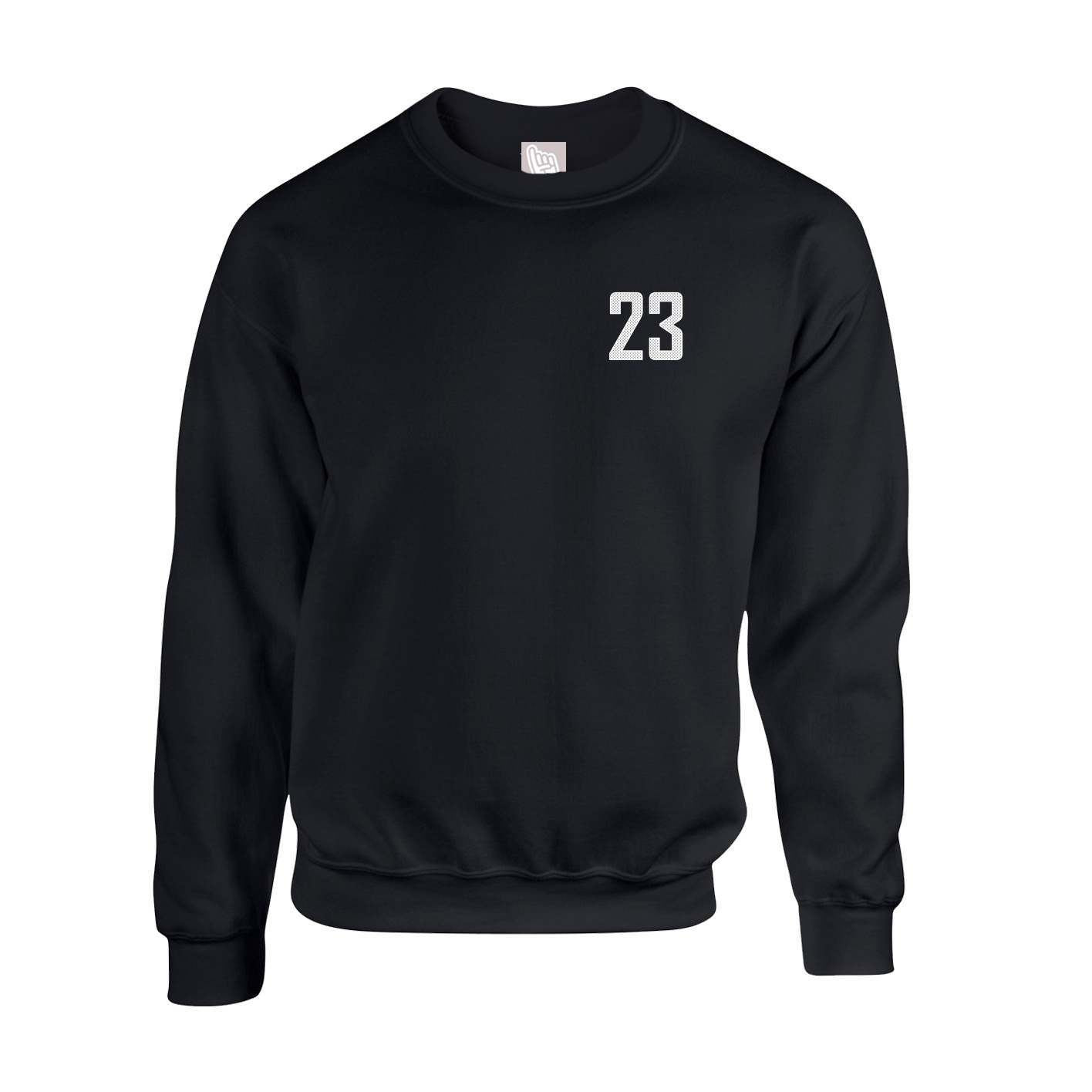Fleece Crew — Front Shirsy in Black