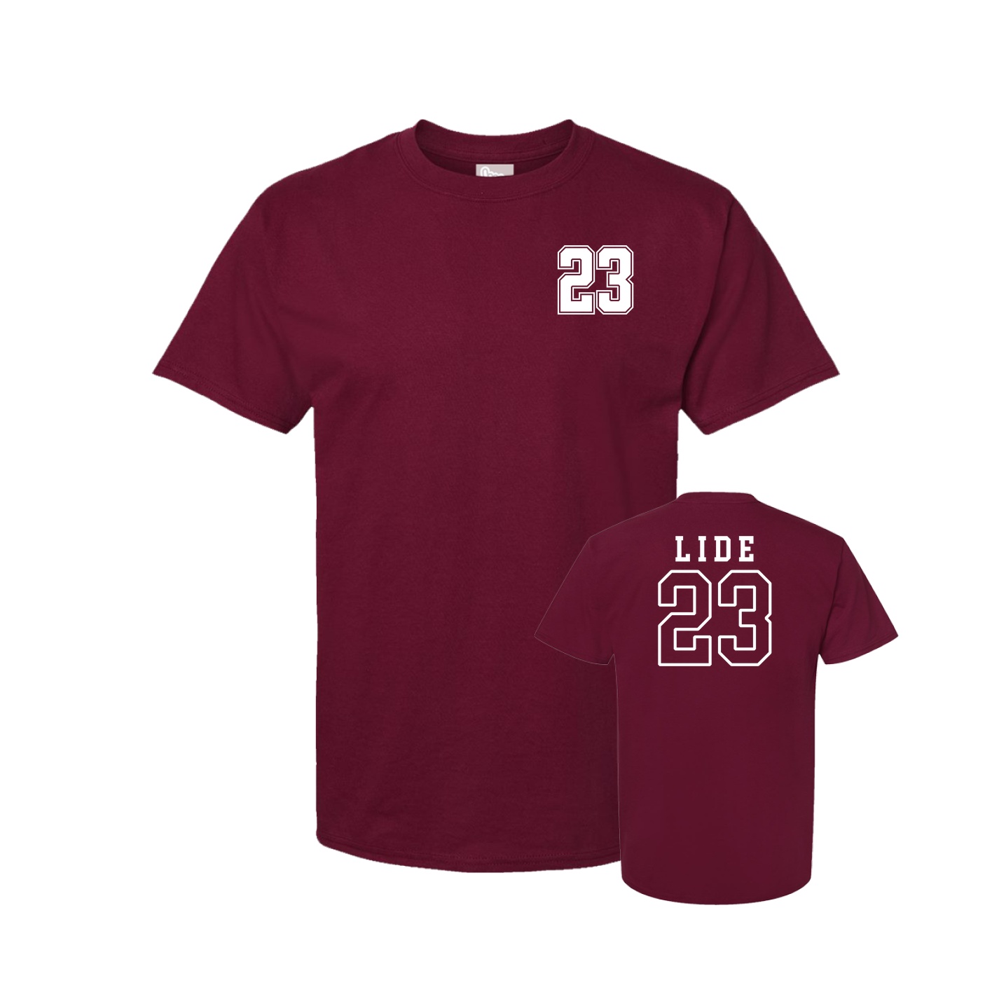 Youth Tee — Chest Back in Cardinal