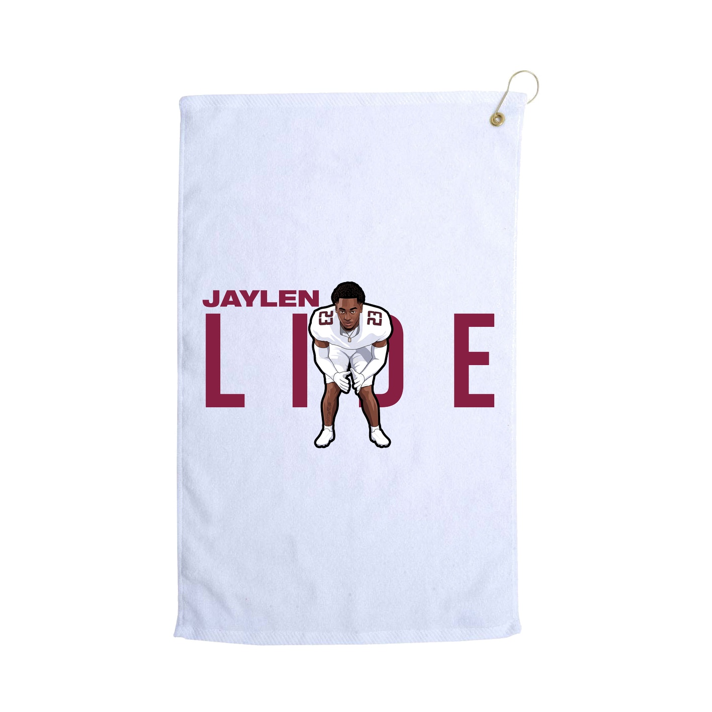 Golf Towel — Player Name in White