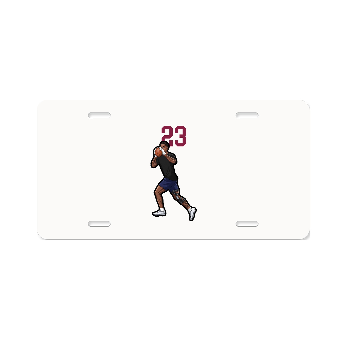 License Plate — Number Top in Classic