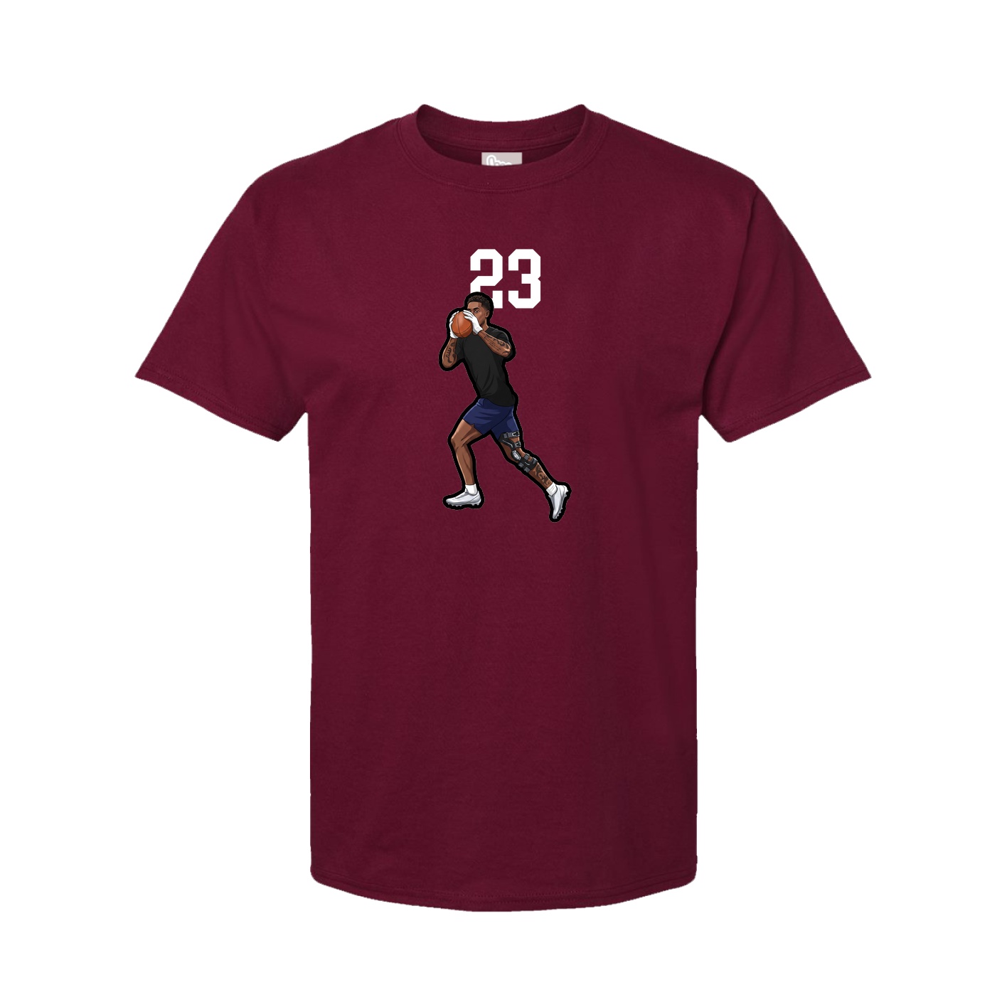 Tee — Number Top in Cardinal